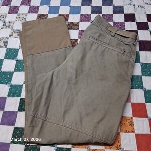 Vintage Columbia Heavyweight Brush Protection Pants Size 36x32 Brown Outdoor